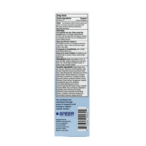 topical analgesic cream ingredient label