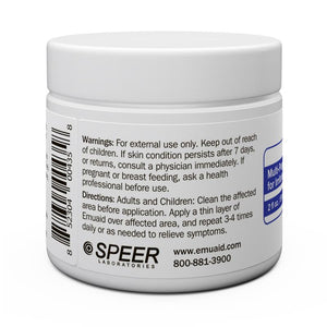 emuaid ointment jar side label