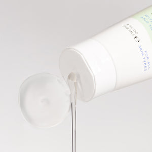 squeezed clear liquid from skincare tube