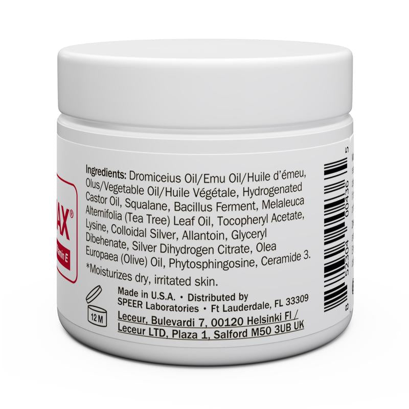 contenant de crème avec la liste des ingrédients