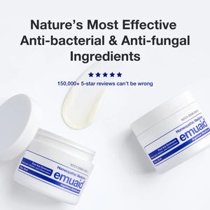 emuaid first aid ointment jar and cream sample