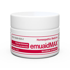 emuaidmax first aid ointment homeopathic medicine jar
