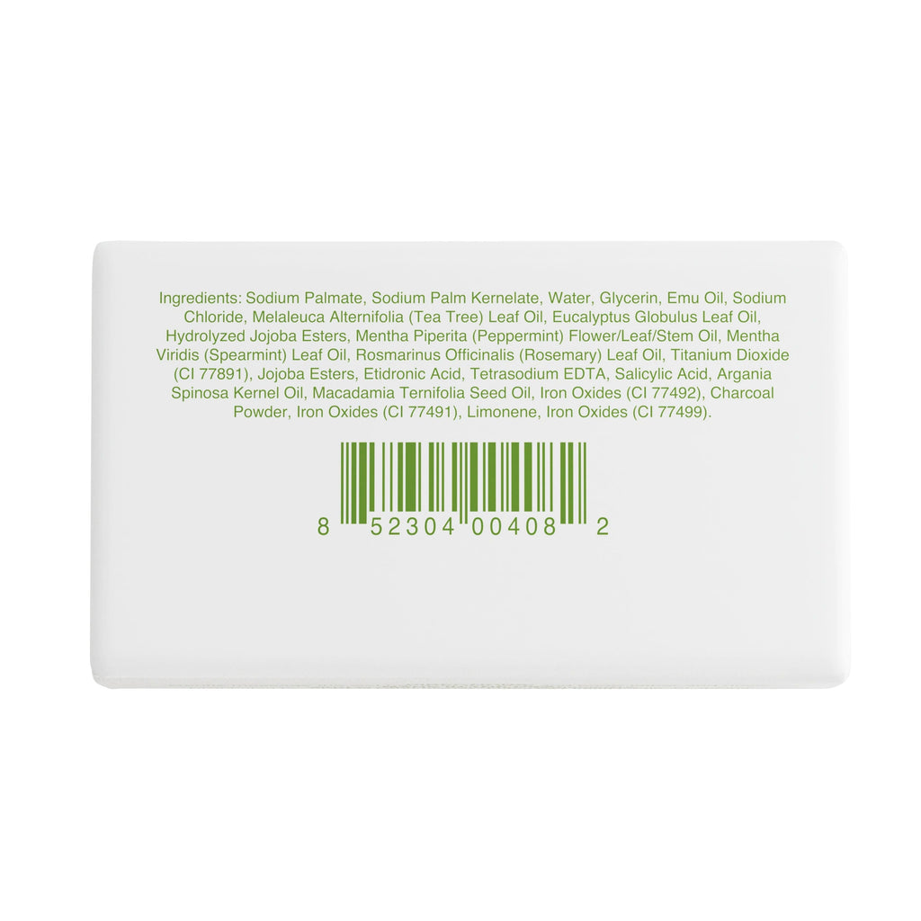 back of soap bar with ingredients and barcode back of soap bar with ingredients and barcode