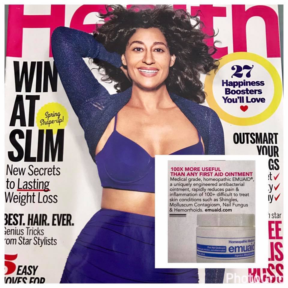 This is a picture of an April Health magazine cover.