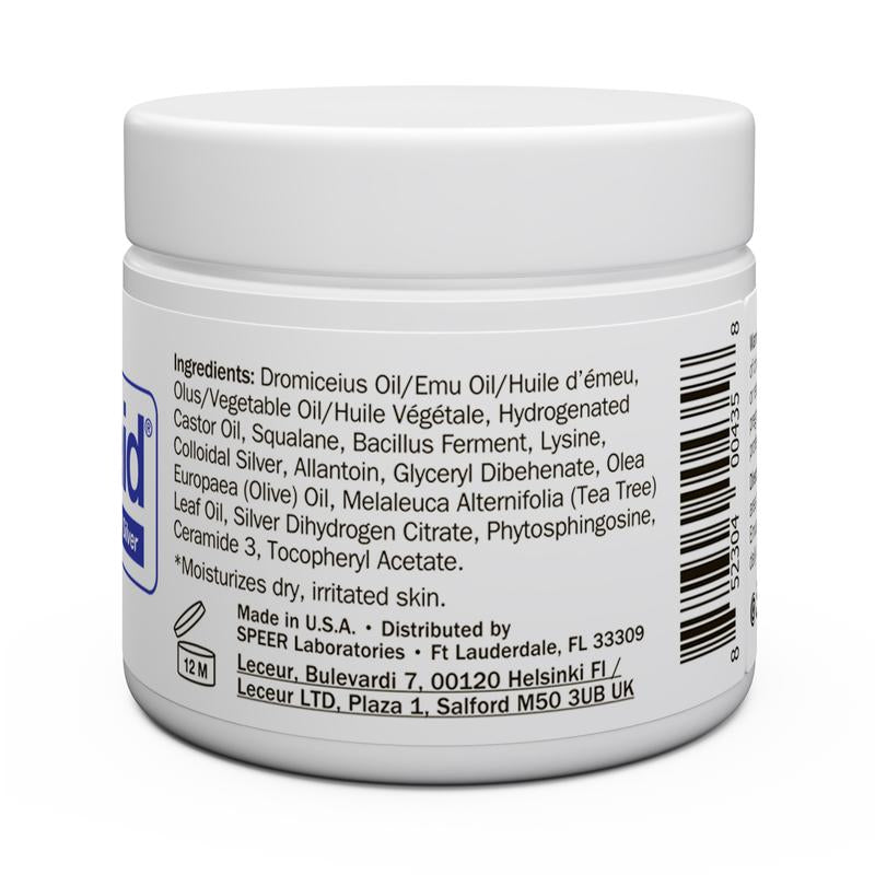 jar of skin moisturizer with ingredients label