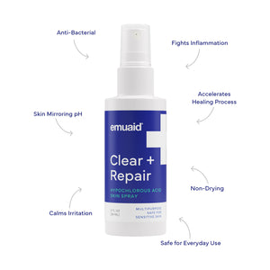 EMUAID Clear + Repair - Hypochlorous Acid Skin Spray