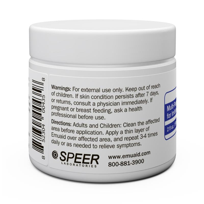 emuaid ointment jar side label