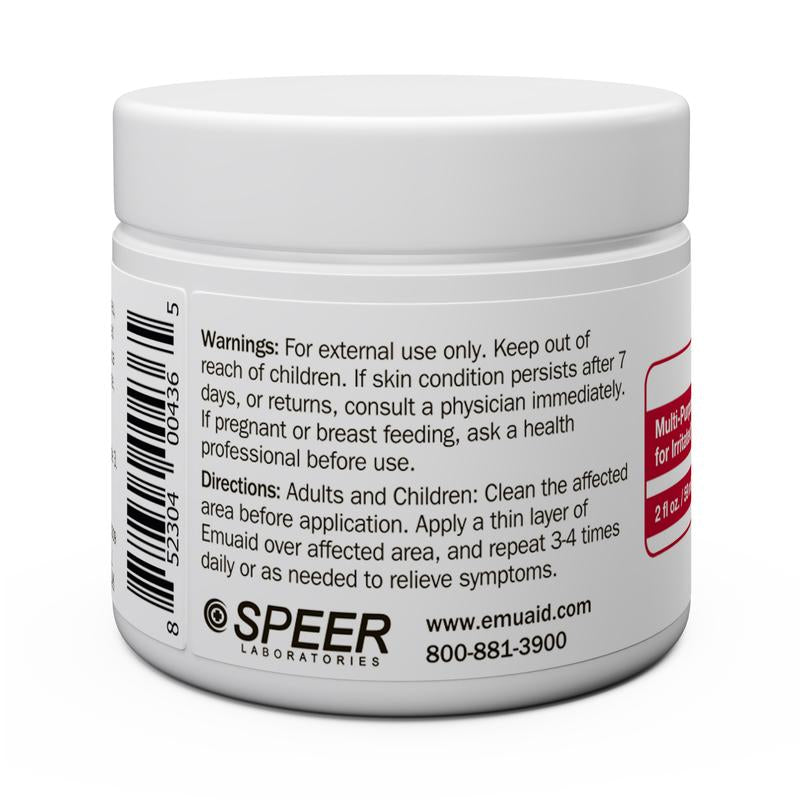 Mehrzweck-Salbentiegel mit Etikett und Gebrauchsanweisung