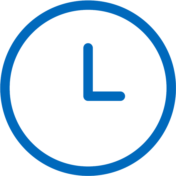 This is a picture of a blue clock.