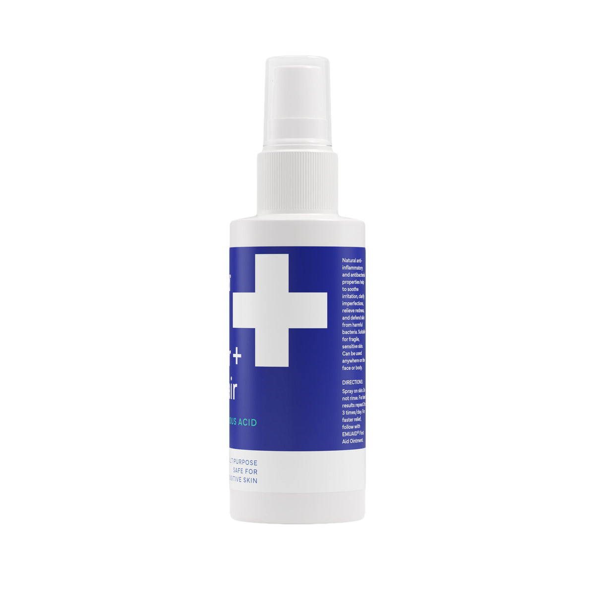 flacone spray per la cura della pelle sensibile