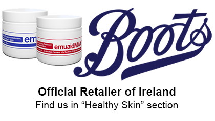 A picture of Emuaid ointments with Boots logo