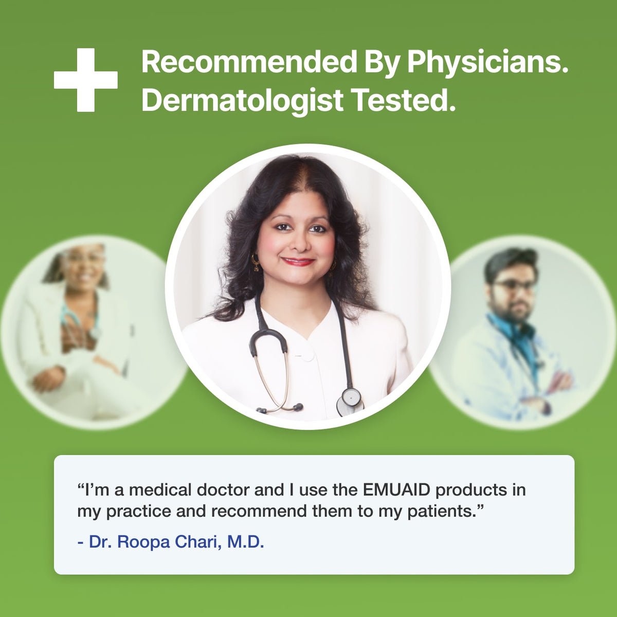 Empfehlung des Dermatologen emuaid