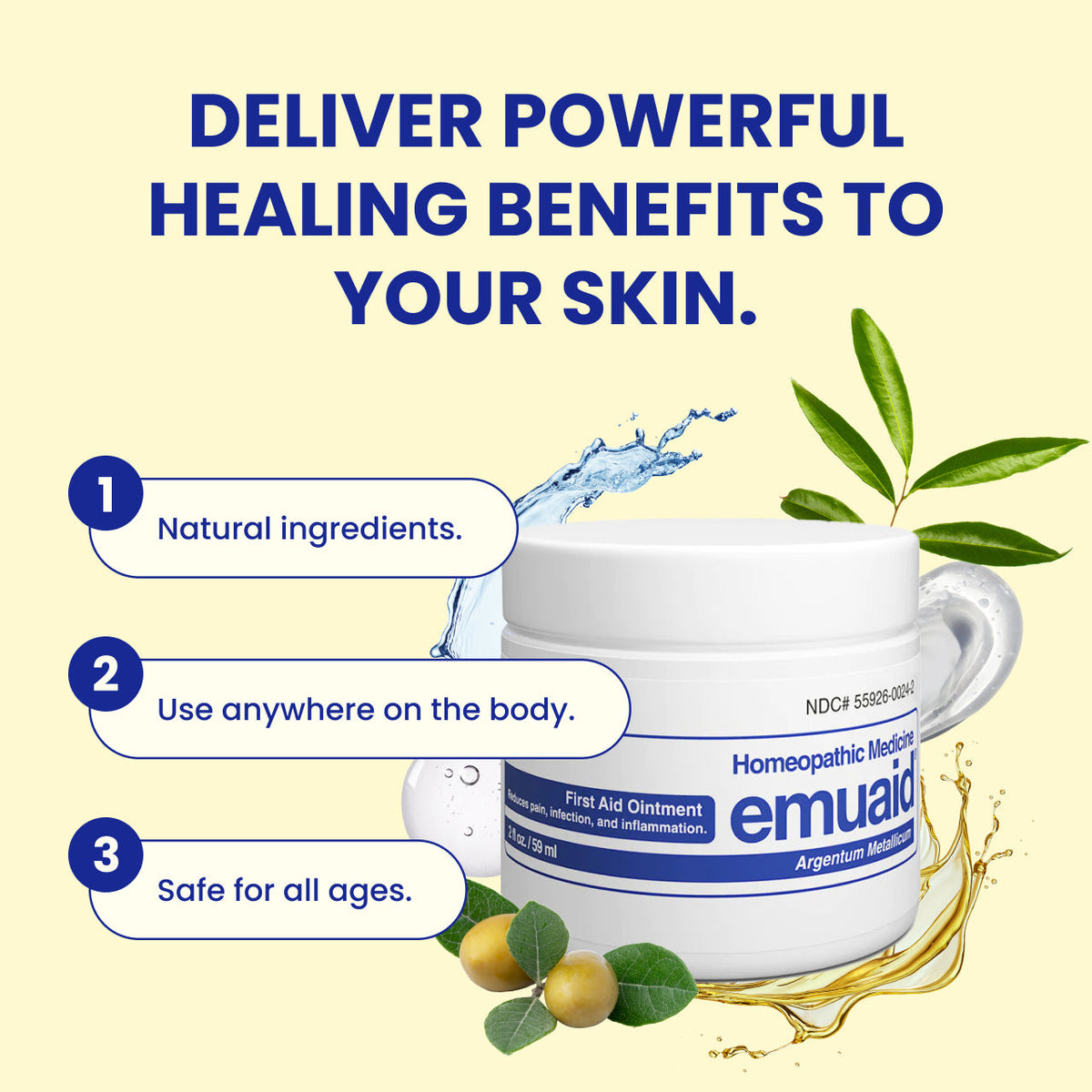 healing skin ointment natural ingredients safe for all ages
