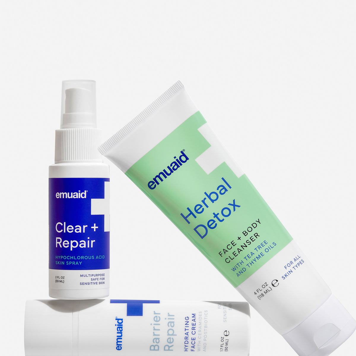emuaid productos para el cuidado de la piel spray limpiador desintoxicante a base de hierbas crema reparadora de barrera