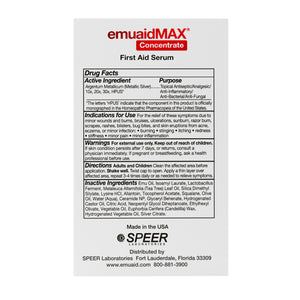 Image of EMUAIDMAX® Concentrate Serum box back