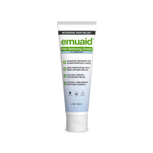 This is a picture of the front of EMUAID® Pain Relieving Cream.