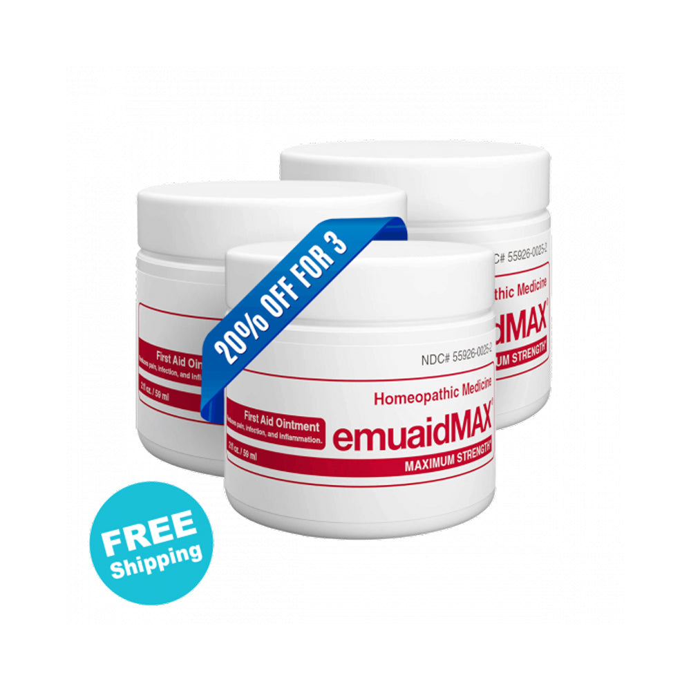 EMUAIDMAX® First Aid Ointment x3 Bundle of 2oz 20% OFF + FREE Shipping