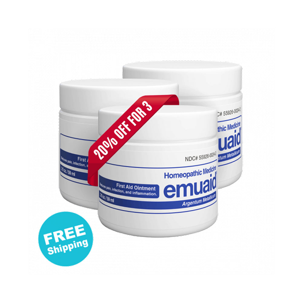 EMUAID® First Aid Ointment x3 Bundle of 2oz 20% OFF + FREE Shipping