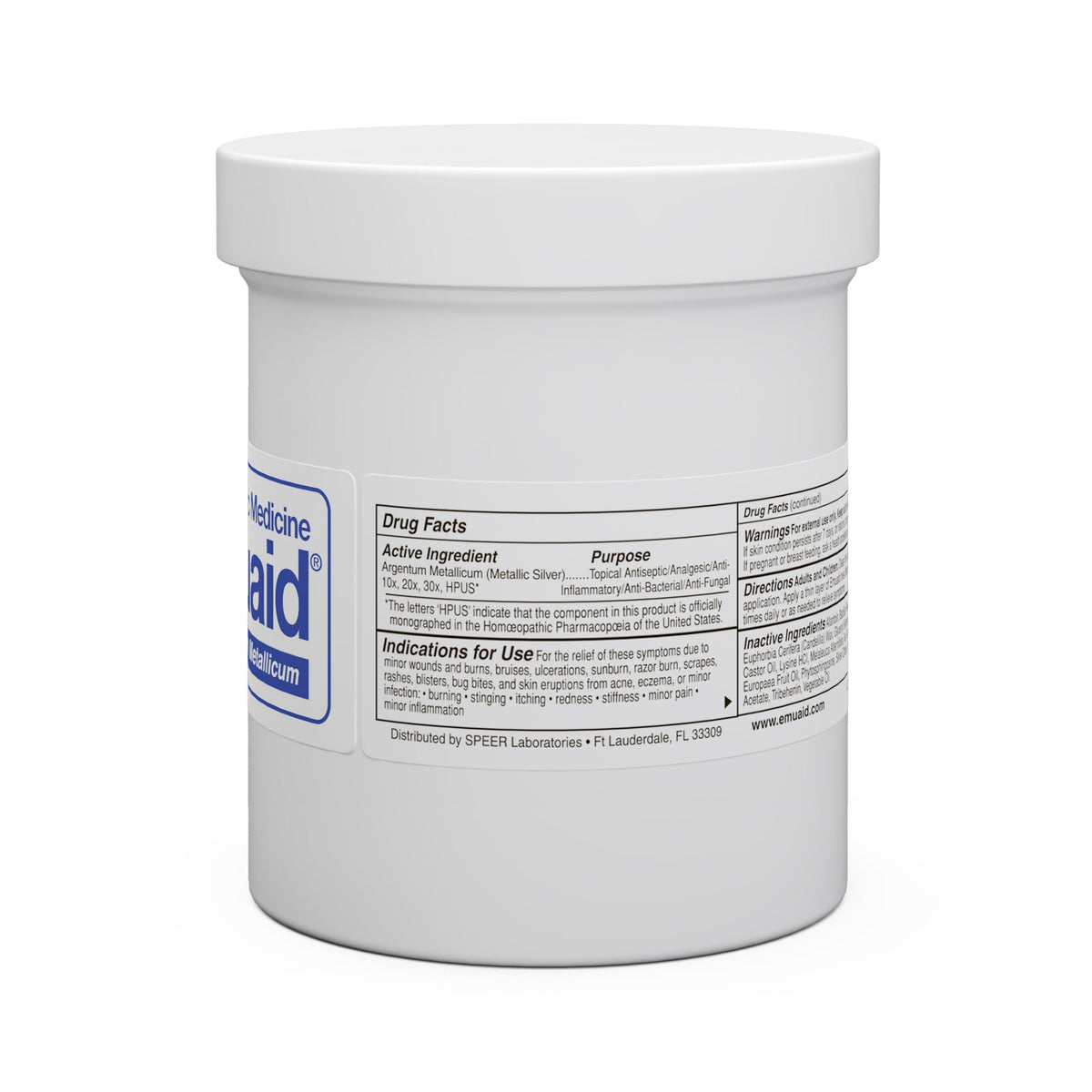 antiseptic ointment jar with labels